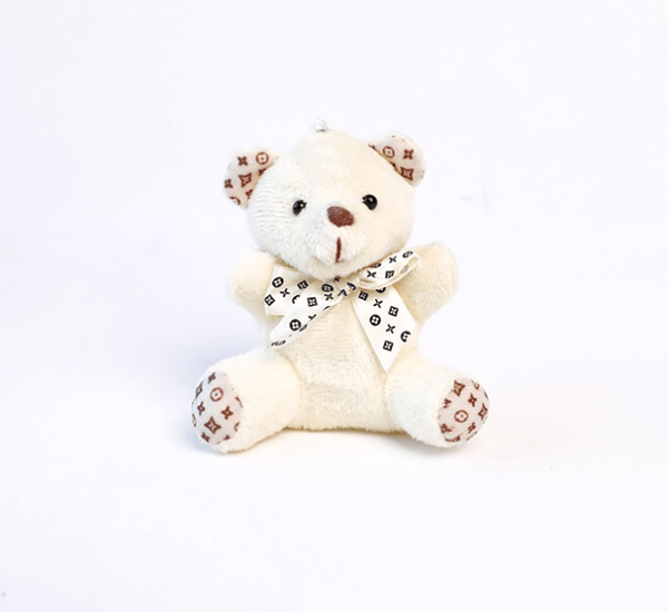 Beyaz Peluş Ayıcık 12 Adet - 10cm - Görsel 3