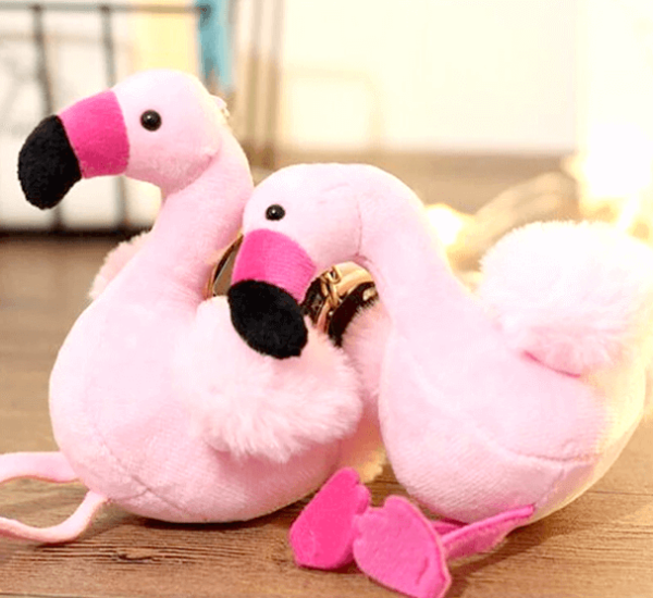 flamingo peluş anahtarlık