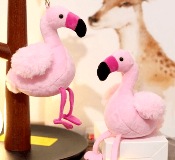 flamingo peluş anahtarlık