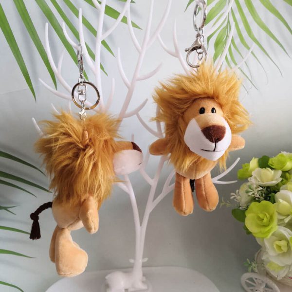 Aslan Kral Peluş Anahtarlık 12 Adet - 16cm - Görsel 6