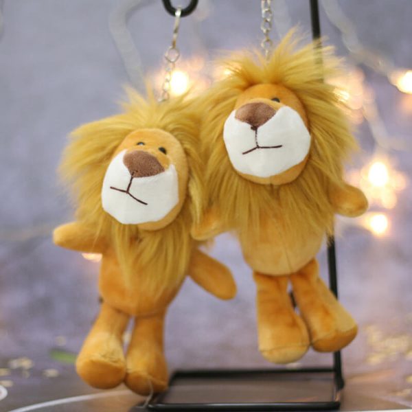 Aslan Kral Peluş Anahtarlık 12 Adet - 16cm - Görsel 8