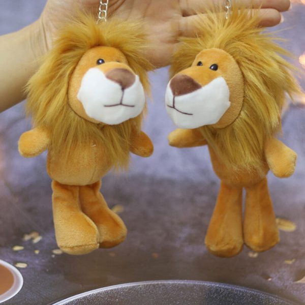 Aslan Kral Peluş Anahtarlık 12 Adet - 16cm - Görsel 11