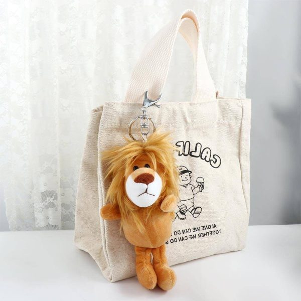 Aslan Kral Peluş Anahtarlık 12 Adet - 16cm - Görsel 2
