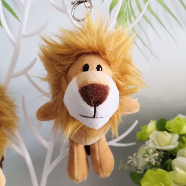 Aslan Kral Peluş Anahtarlık 12 Adet - 16cm - Görsel 4